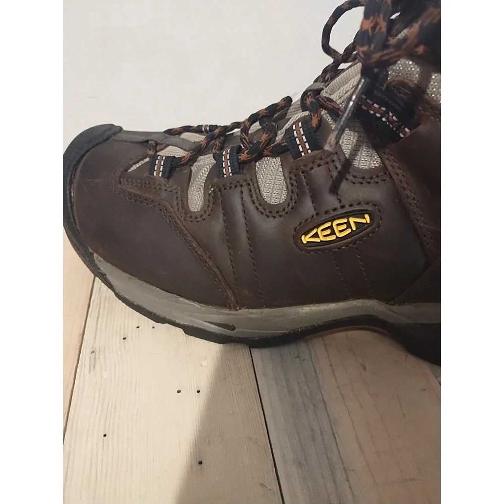 Keen Utility Men's Detroit XT Mid Soft Toe Waterproof Work Boots Brown Size 12 D